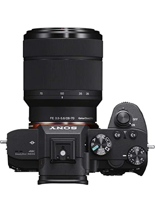 Alpha A7 Iii Full-Frame Professional Camera 35Mm Sensor With Sel2870 Interchangeable Lens, 24.2 Megapixels - Black (Ilce-7M3K)