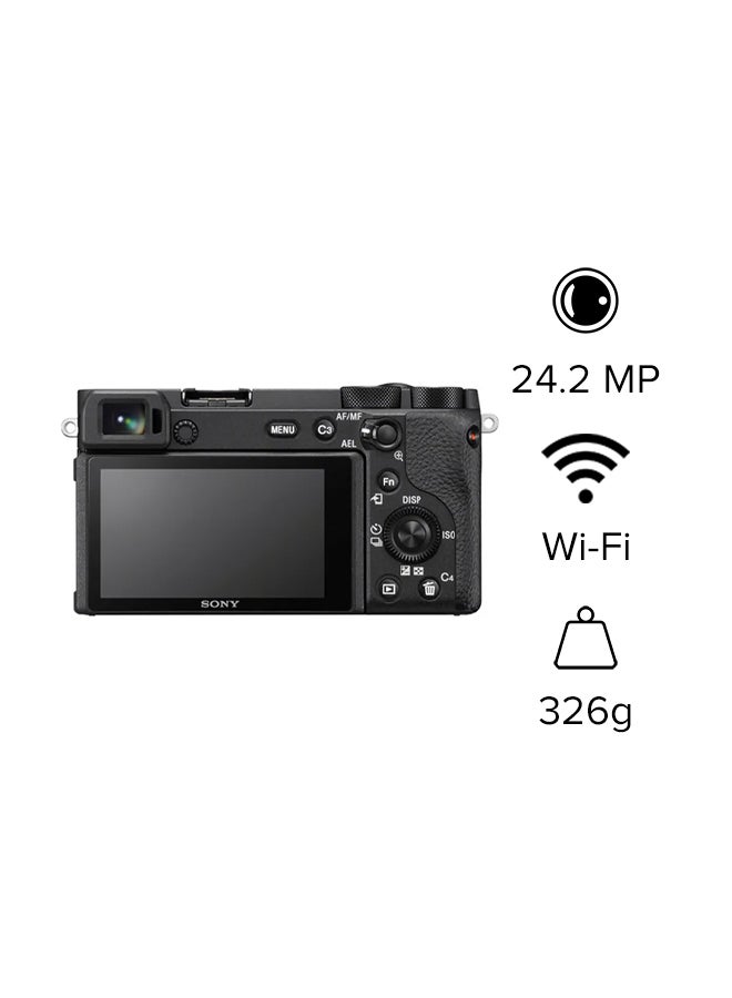 Alpha 6600 Mirrorless APS C Camera With 18 135 mm Zoom Lens and 0.02 sec. Fast AF, Real Time Eye AF For Human And Animal, 5 Axis In Body Optical Image Stabilisation, 4K HDR HLG, Black, ILCE-6600M