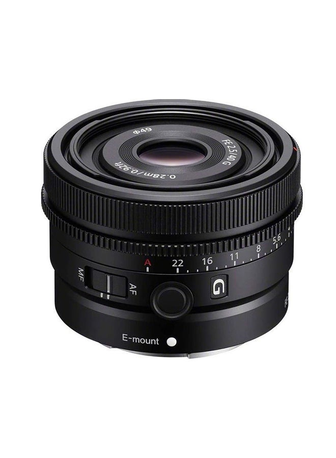 Sel40F25G | Vollformat Fe 40Mm F 2.5 G - Premium Serie Objektiv Mit Festbrennweite