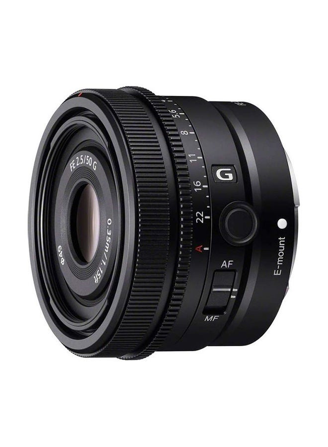 Sel50F25G Full Frame Lens Fe 50Mm F2.5 G Premium G Series Prime Lens, Black, Sel50F25G.Syx