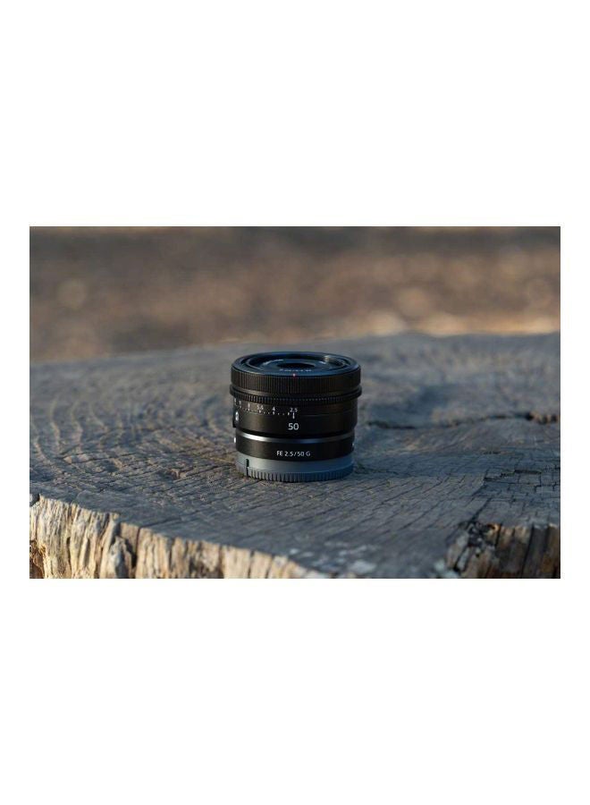 Sel50F25G Full Frame Lens Fe 50Mm F2.5 G Premium G Series Prime Lens, Black, Sel50F25G.Syx