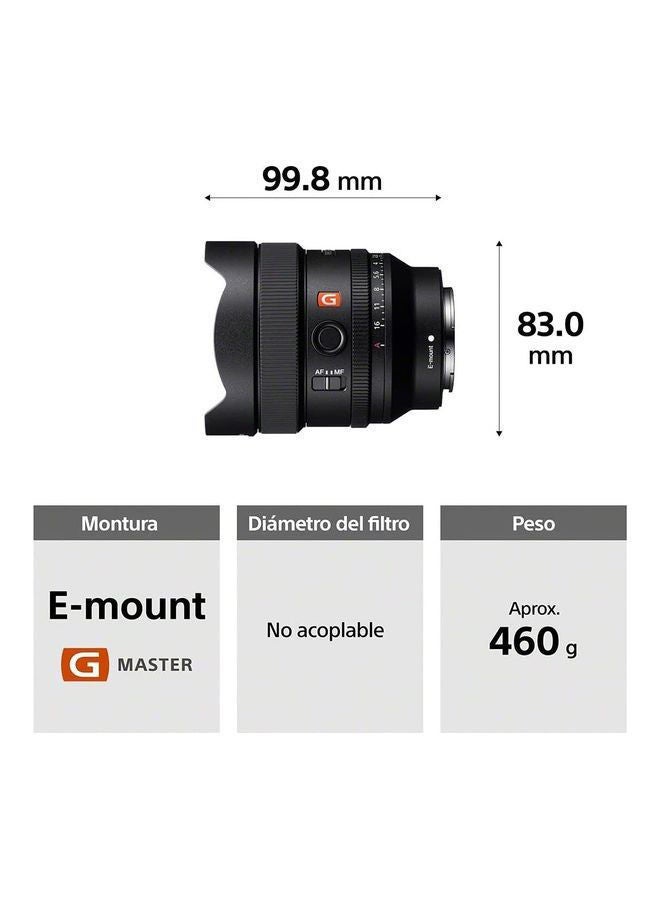 SEL14F18GM Full Frame FE 14mm F1.8 GM Premium G Master Series Prime Lens, Black