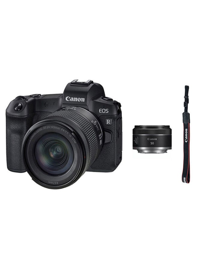 EOS RP With RF24-105mm F4-7.1 IS STM Lens Kit + RF50mm F1.8 STM Lens + Camera Strap