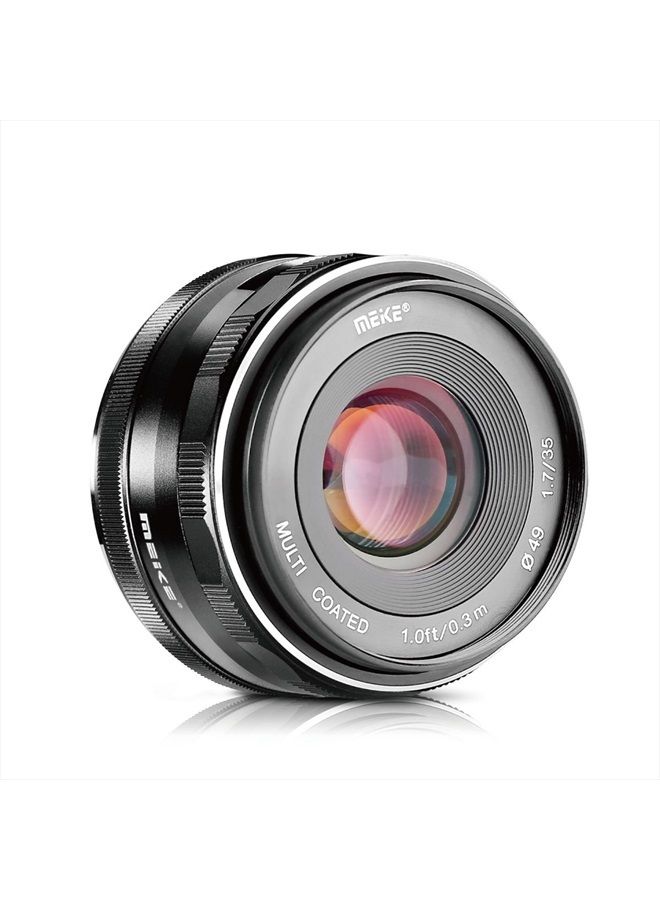 35mm f1.7 Large Aperture Manual Focus APSC Lens Compatible with Fujifilm X Mount Mirrorless Camera X-T3 X-H1 X-Pro2 X-E3 X-T1 X-T2 X-T4 X-T5 X-T10 X-T20 X-T200 X-A2 X-E2 X-E1 X30 X70 X-A1 XPro1