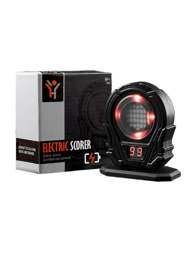 Portable Laser Trainer Target, Shooting And Laser Training Target, Infrared Induction Electronic Scoring Laser Target Equipment, Sensitive Shooting Practice Device With Sound Effects, (Black, 1pc)