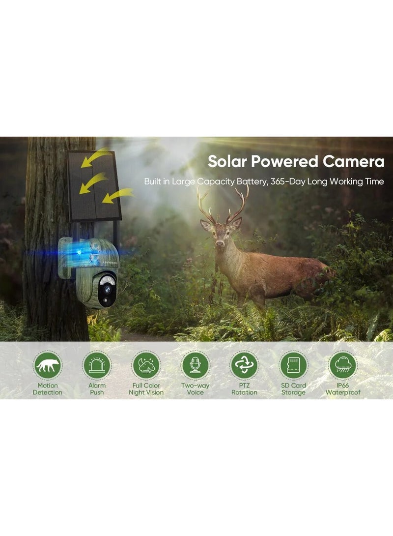 z2K 4G Solar Security Camera Wireless Outdoor Human Animal Detection Night Vision Waterproof Wildlife Hunting Camera