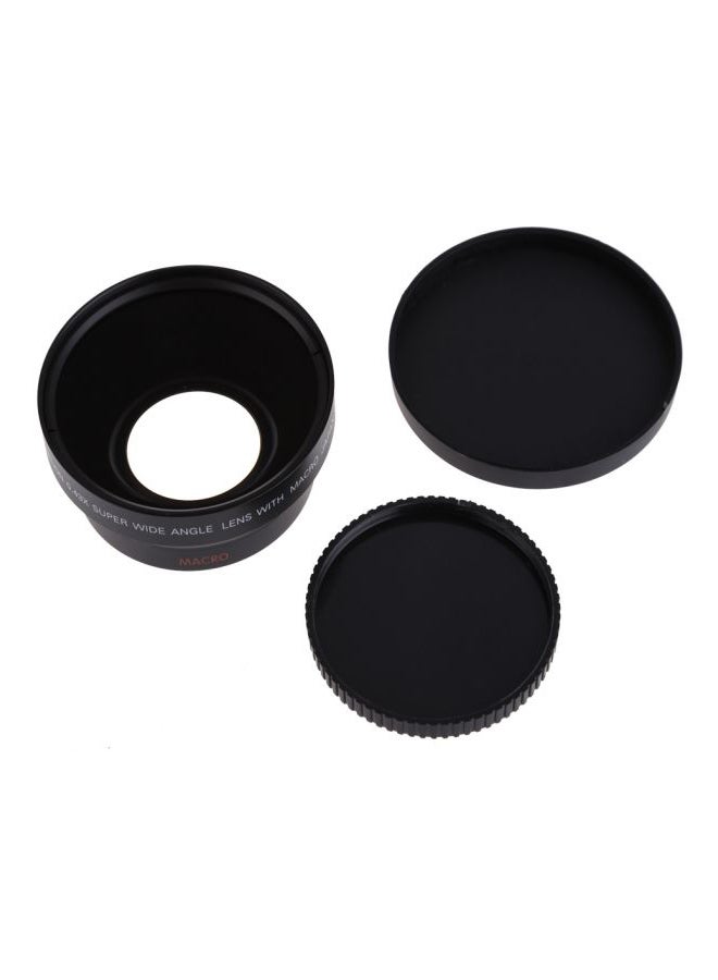 2-In-1 Clip 0.45X Super Wide Angle With Macro Lens Black