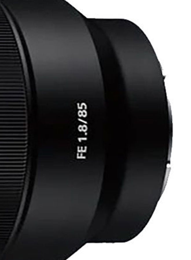 SEL85F18 85mm F/1.8-22 Medium-Telephoto Fixed Prime Camera Lens, Black Black