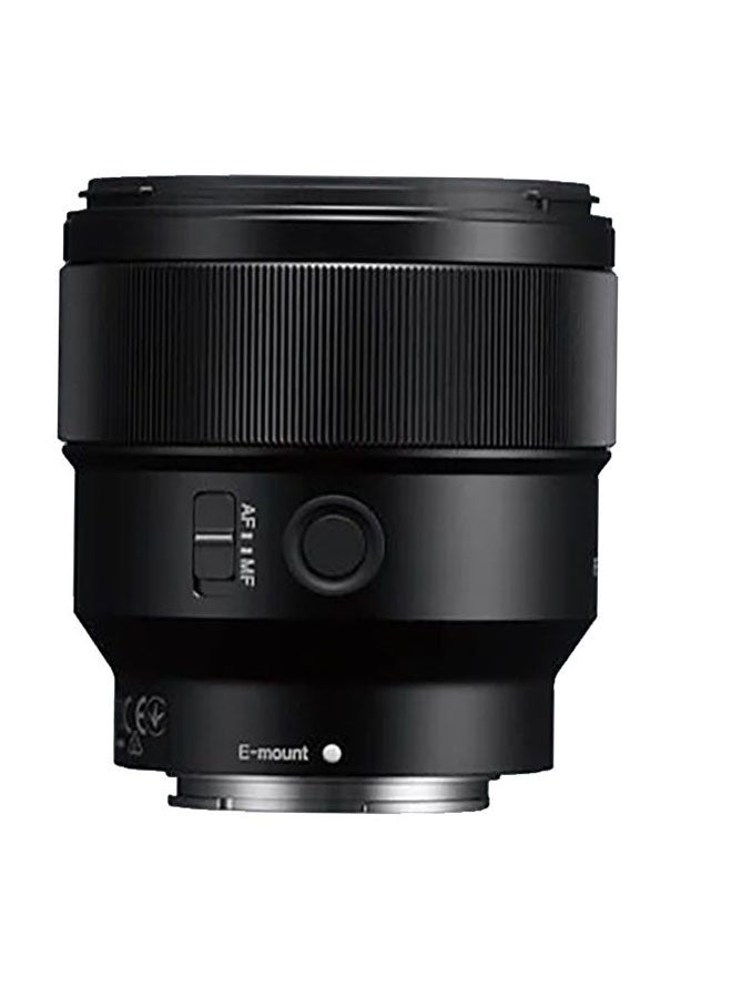 SEL85F18 85mm F/1.8-22 Medium-Telephoto Fixed Prime Camera Lens, Black Black