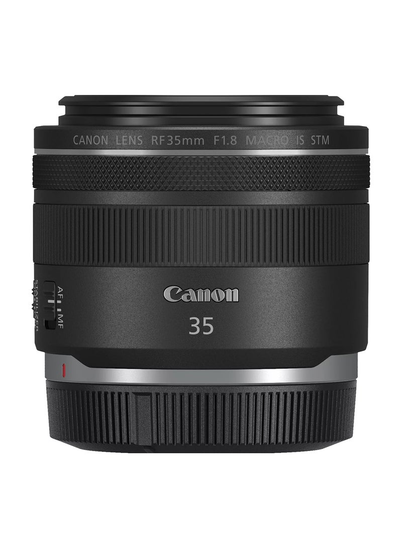 RF 35mm F1.8 IS Macro STM Lens، Enthusiast Level، Hybrid IS، STM Focusing، Great for Street، Travel & Macro Black