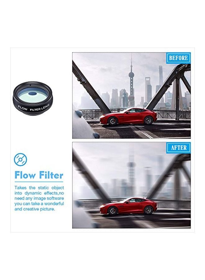 10-In-1 Phone Lens Kit Black/Clear