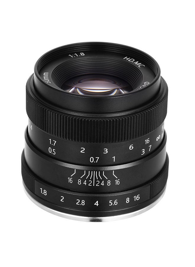 50mm F1.8 Mirrorless Camera Lens Black