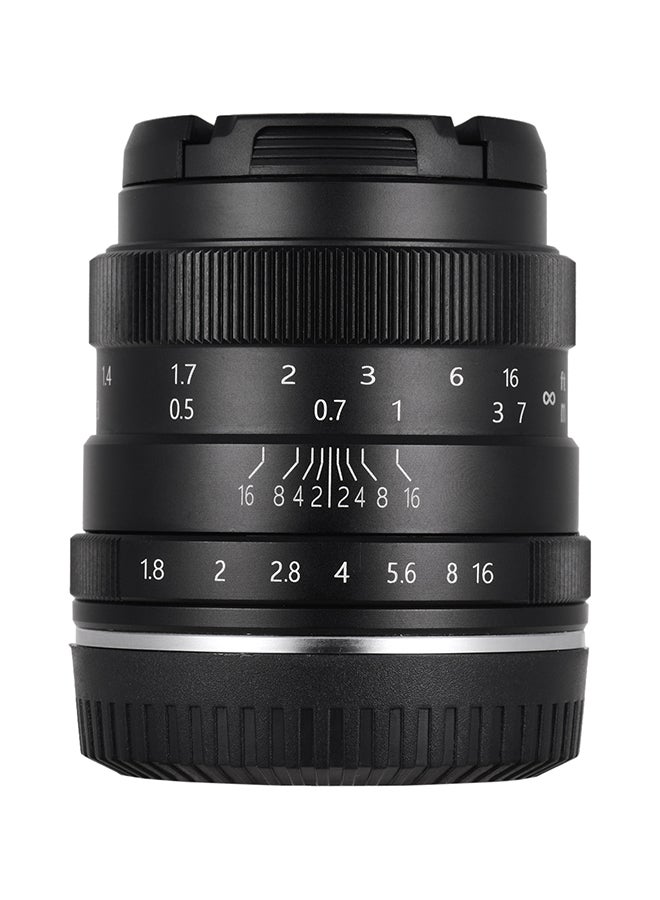 50mm F1.8 Mirrorless Camera Lens Black