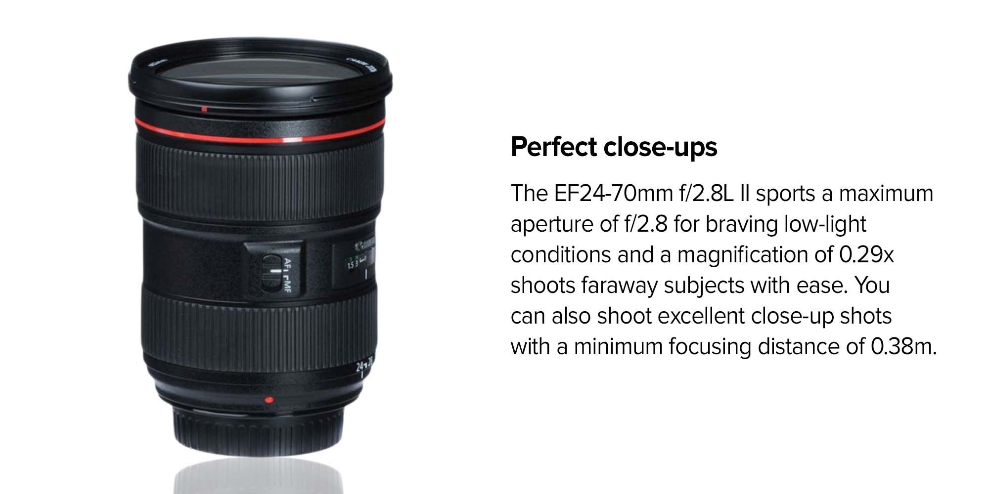 EF 24-70mm f/2.8L II USM Lens 11.3x8.85cm Black