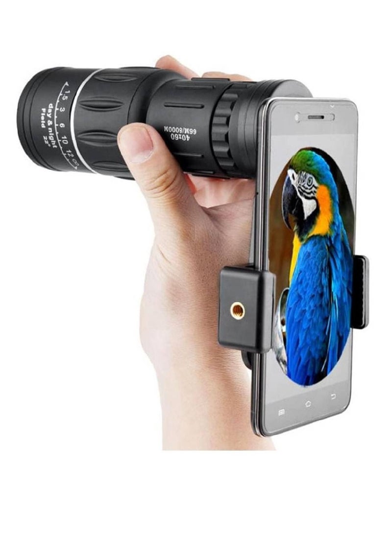 40x60 Hd Binoculars Long Range High-Quality Telescope with Phone Clip Tripod