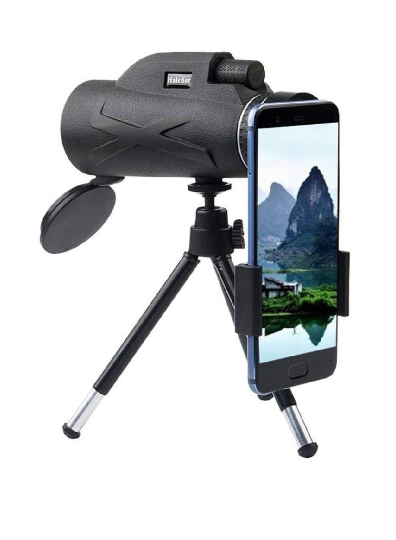 40x60 Monocular Telescope HD Long Range High-Quality Telescope with Phone Clip Tripod