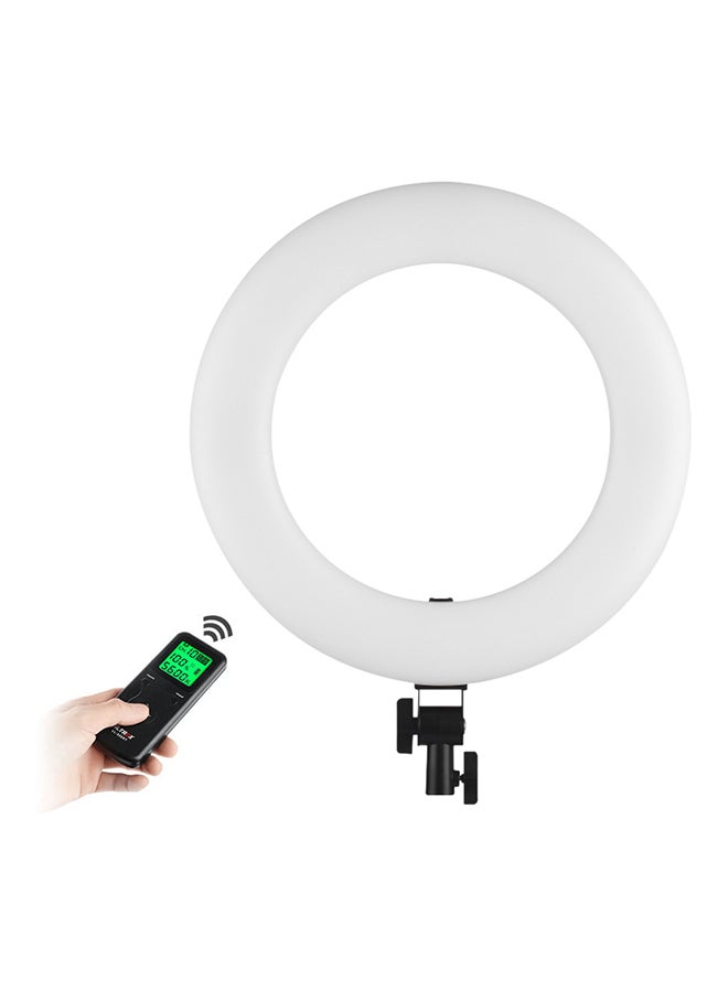 LED Ring Video Fill Light With Remote Control VL-600T Black/White