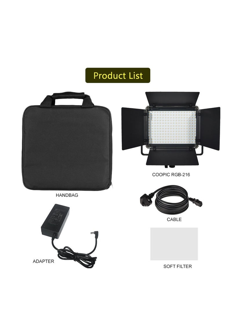 RGB216 LED VideoLight 360degree Full Color  for Outdoor Photography