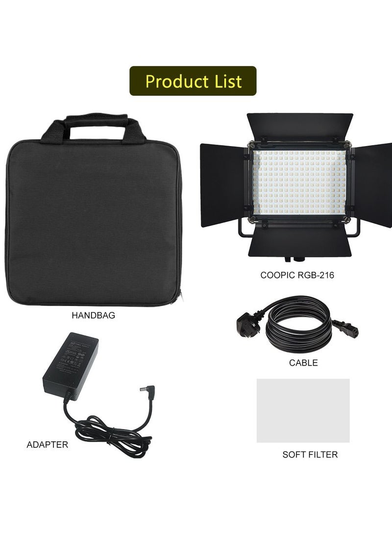 RGB-216 LED Video Light Panel for Outdoor Photography