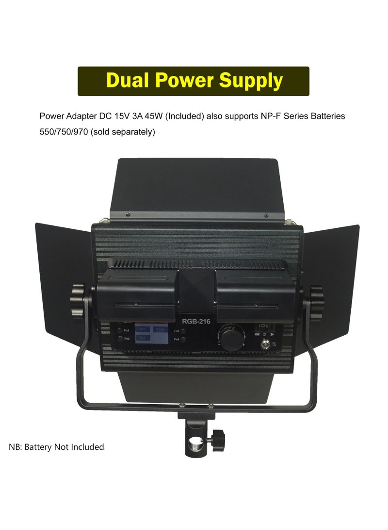 RGB-216 LED Video Light Panel for Outdoor Photography