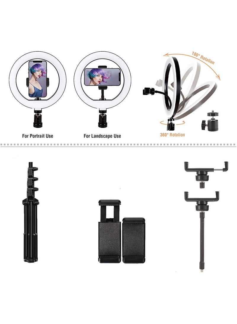 Dimmable Circle LED Studio Selfie Ring Light for Makeup Camera Photography  Video Shoot 14 Inch