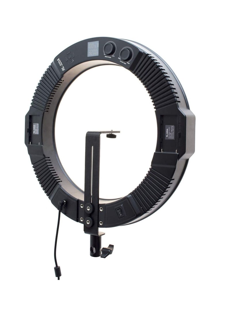 COOPIC RL-320A Bio-Color 3200K-5600K Dimmable Ring Light 19inch CRI >95 for Camera Photo Makeup Live Stream portrait YouTube Studio Shoot video blogging Tiktok etc