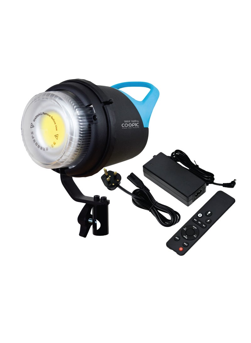 COOPIC IMAX 160PRO Professional Adjustable LED Light from 2700K-5600K, high CRI, infrared remote control