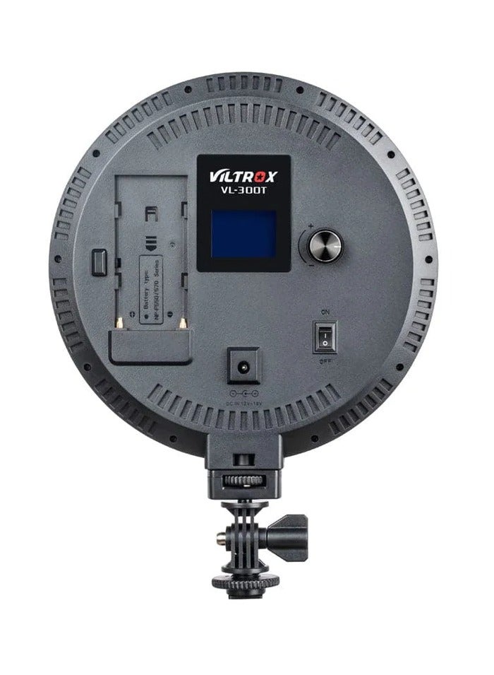 VILTROX VL-300T Bi-Color Studio Round LED Ligh Ultrathin Studio Edge Flapjack Light