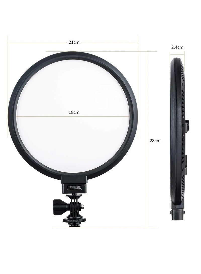 VILTROX VL-300T Bi-Color Studio Round LED Ligh Ultrathin Studio Edge Flapjack Light