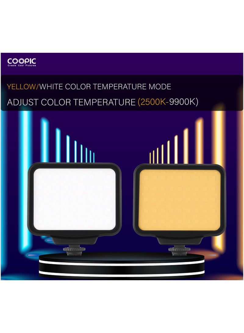 COOPIC Create Cool Picture Dimmable LED Light: 1000 Lumens, Colorful, Rechargeable Battery, and High CRI (>95) - Perfect for Photography & Videography (DMK-700RGB)