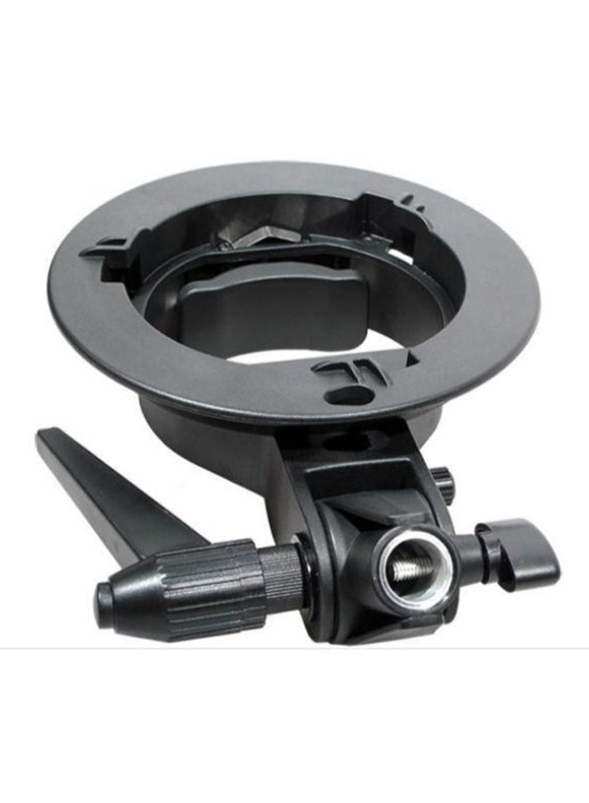 S Type Bracket Umbrella Holder Black