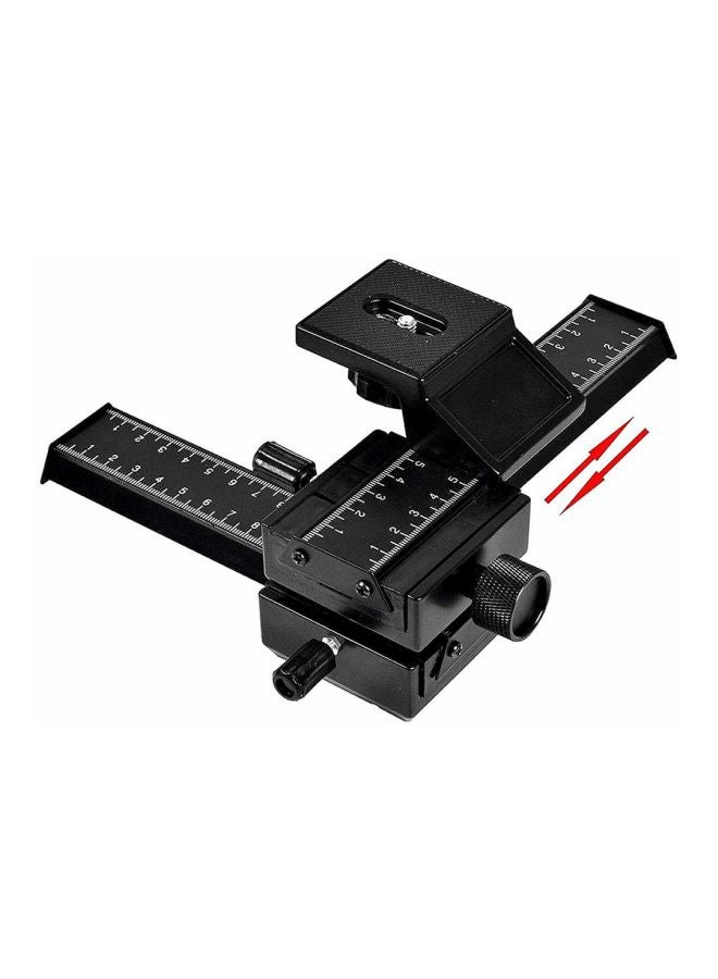 4-Way Macro Focus Rail Slider For Digital/SLR Camera Black/White