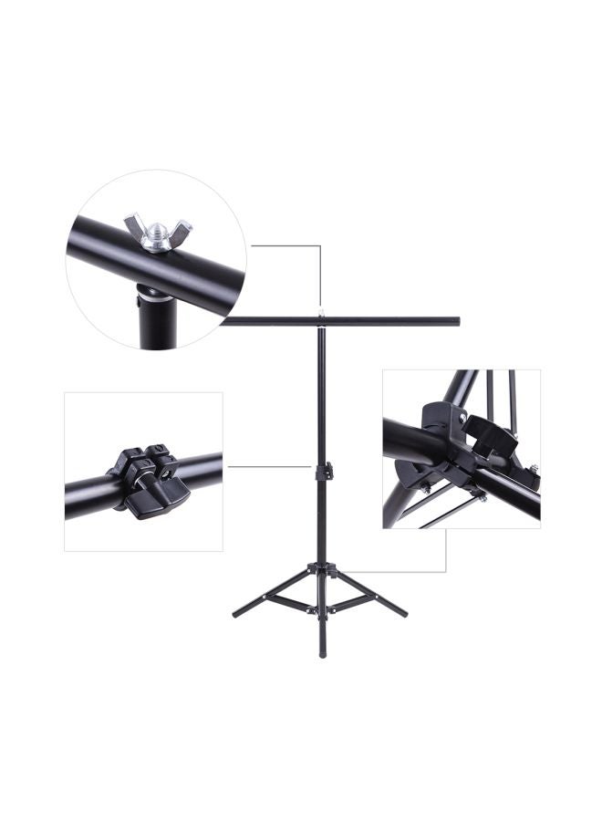 Photography Studio Stand Kit For PVC Background Black/Silver