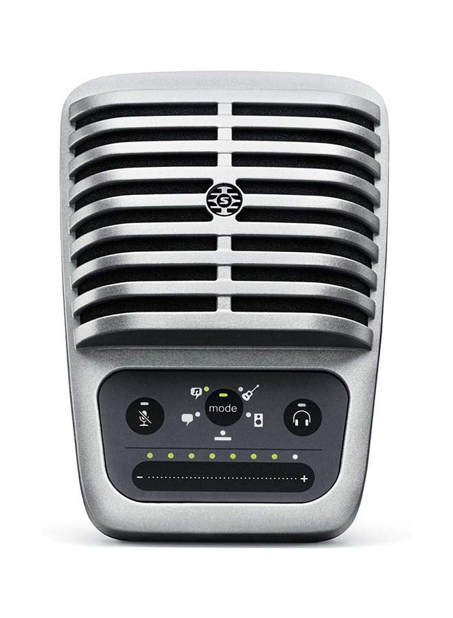 Digital Large-Diaphragm Condenser Microphone + USB, Lightning And USB-C Cable MV51-DIG Silver