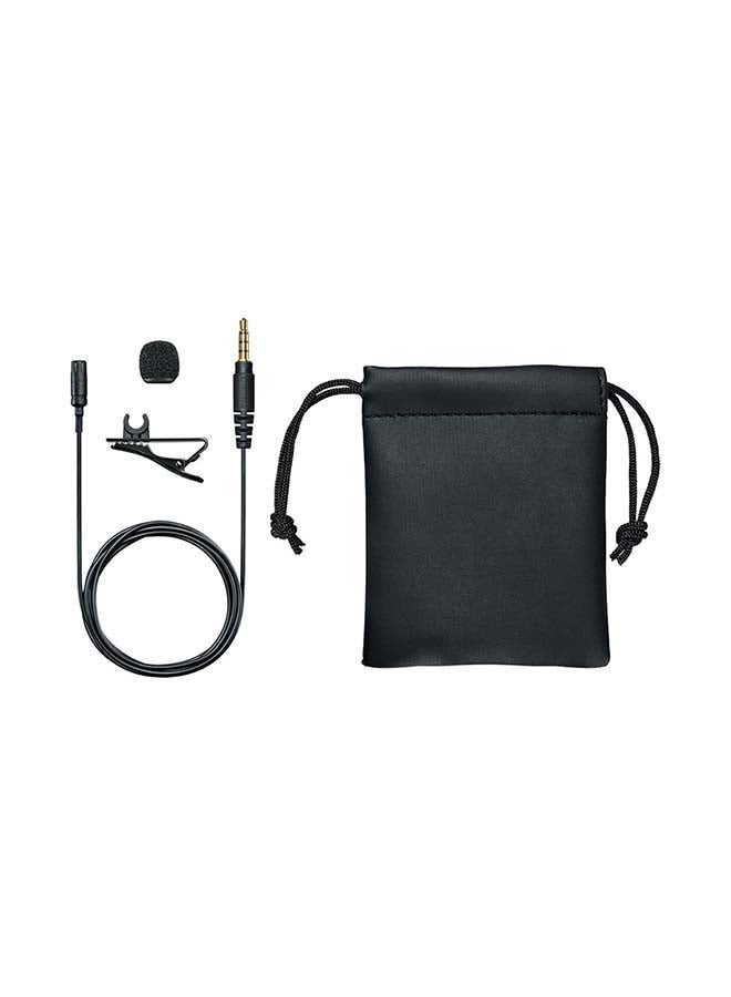 Omnidirectional Condenser Lavalier Microphone MVL-3.5MM Black