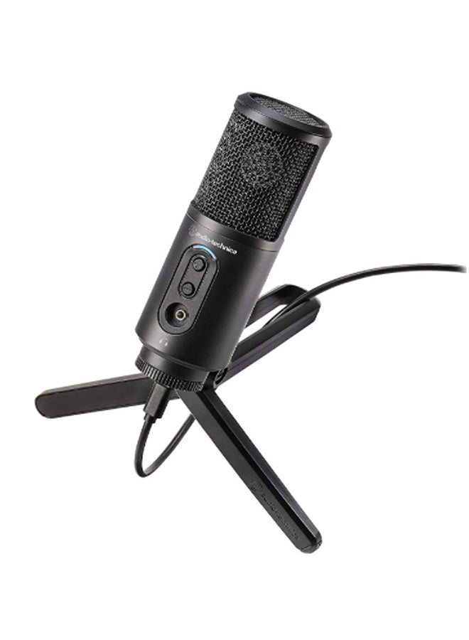 Cardioid Condenser USB Microphone ATR2500X-USB Black