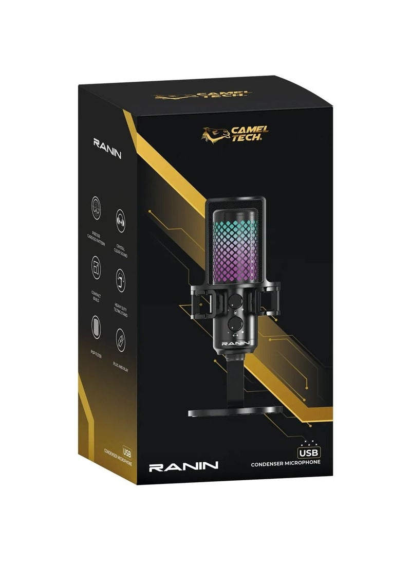 Camel tech RGB Ranin Microphone for PS4/5 - MacOS - Windows