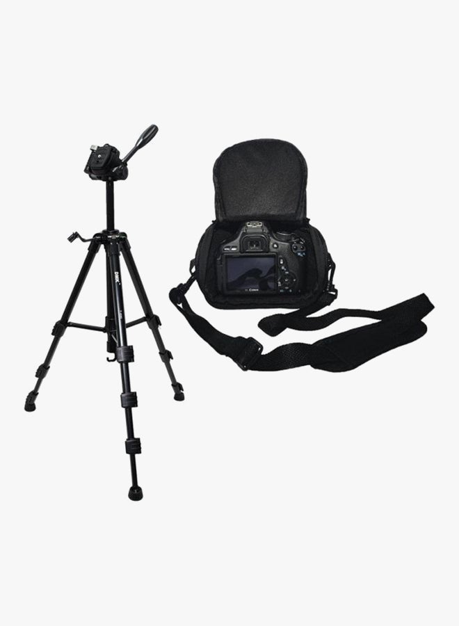 Tripod Bundle Kit For Nikon D7100 D5300 D5200 D5100 D3100 D700 D610 D300 D800 D90 Camera Black