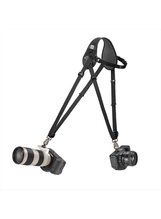 Hybrid Breathe Camera Sling, Original Camera Sling Design, Strap for 1 or 2 DSLR, SLR and Mirrorless Cameras