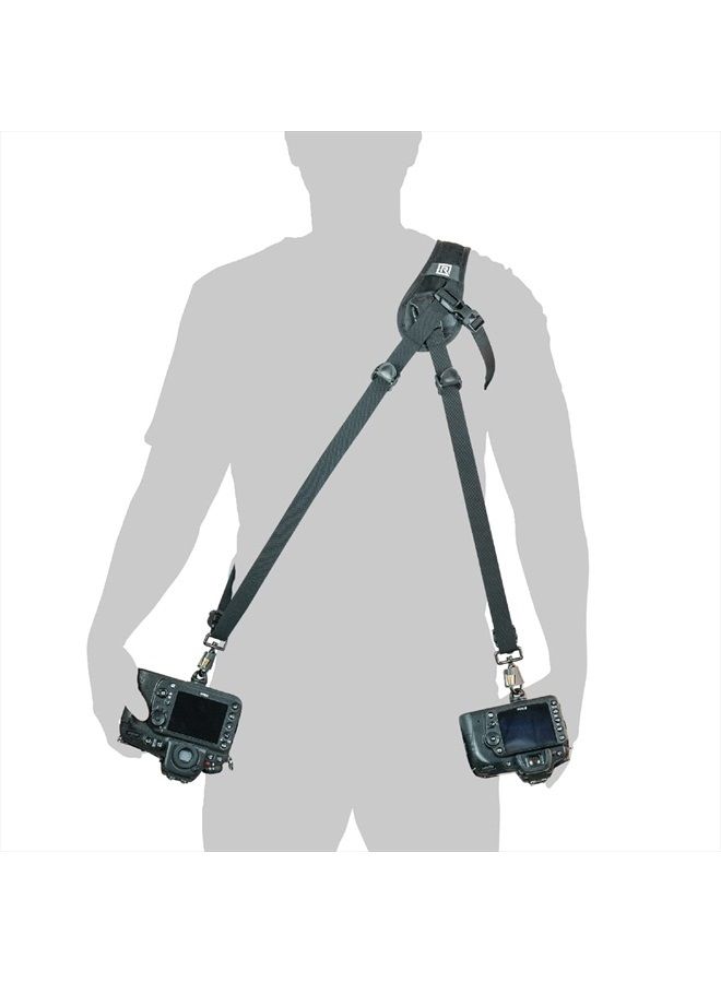 Hybrid Breathe Camera Sling, Original Camera Sling Design, Strap for 1 or 2 DSLR, SLR and Mirrorless Cameras