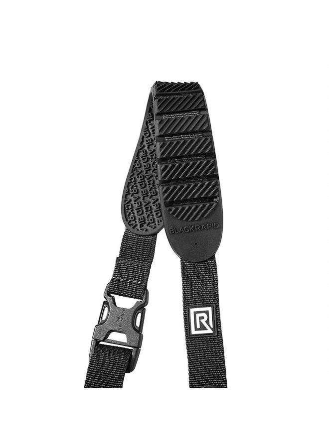 BLACKRAPID Cross Shot Black Camera Sling for left-handed and right-handed photographers.