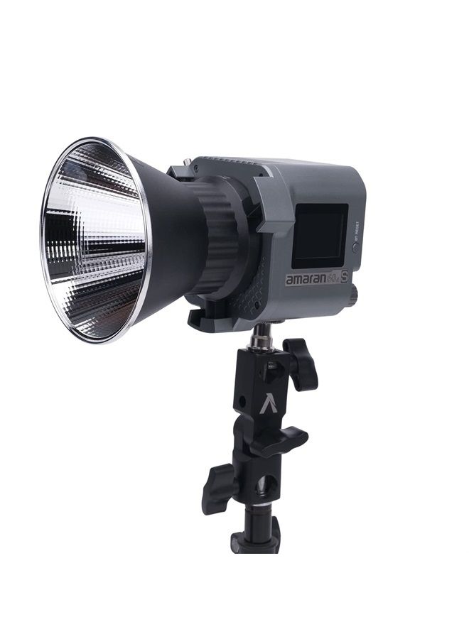 Amaran 60d S Ultra-High Color Quality 65W Output Daylight Bowens Mount Point-Source LED Video Light, 5600K SSI 86+, 37,800 lux @ 1m, App Control, 8 Lighting FX (amaran 60d S)