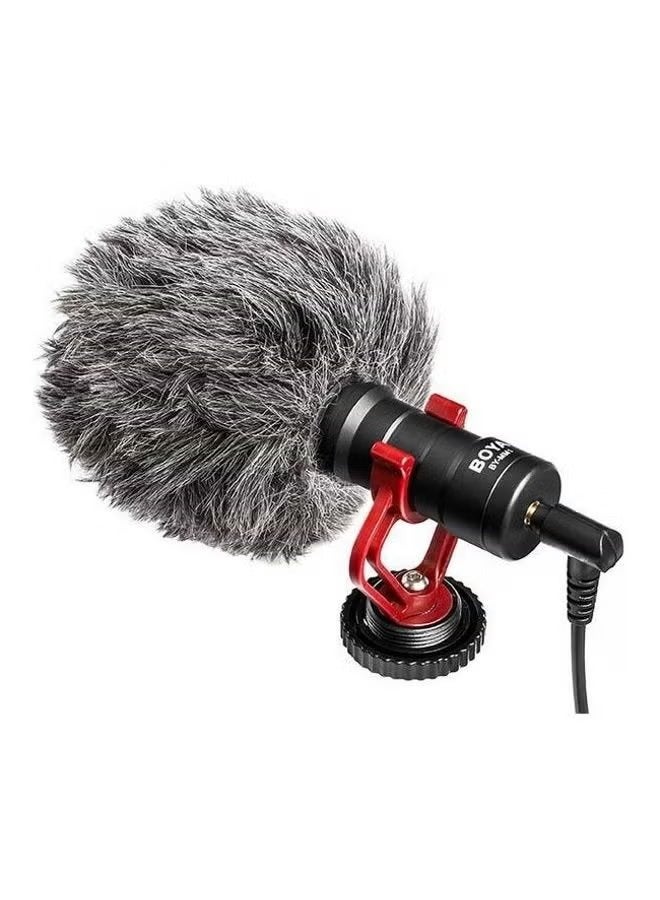 BY-MM1 Video Microphone Youtube Vlogging Facebook Livestream Recording Shotgun Mic For Smartphone/Cameras Multicolour