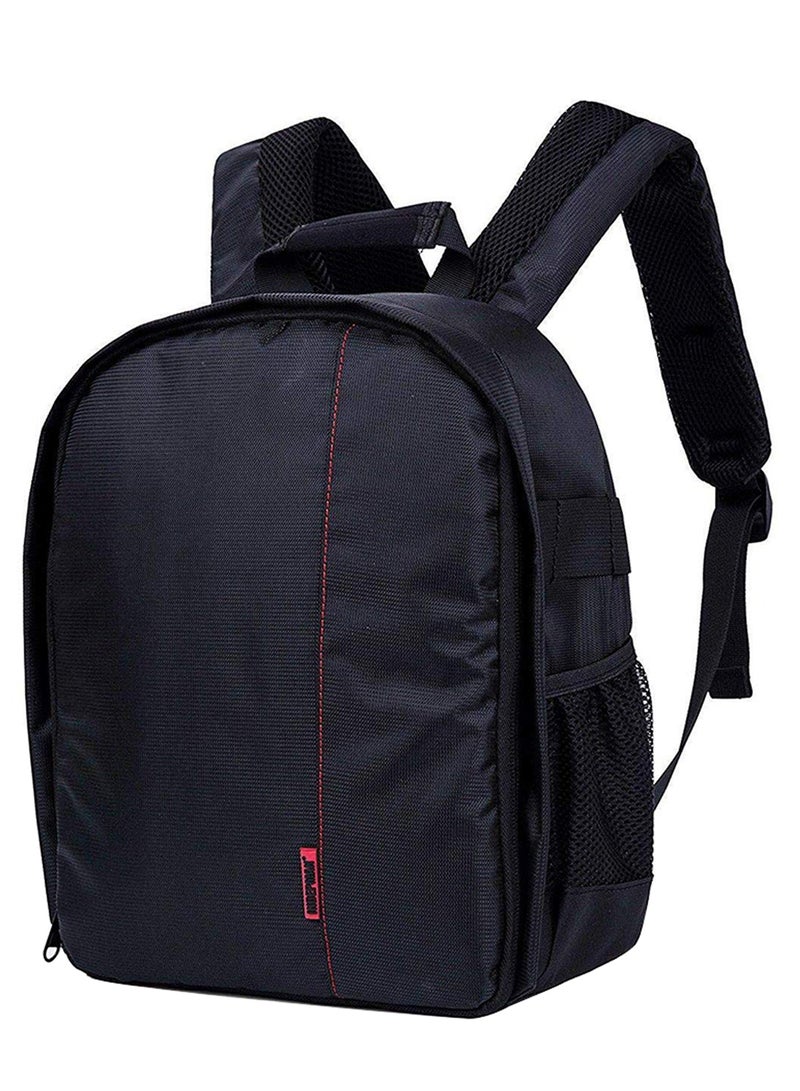 Professional Waterproof Shoulder Camera Backpack Black/Red