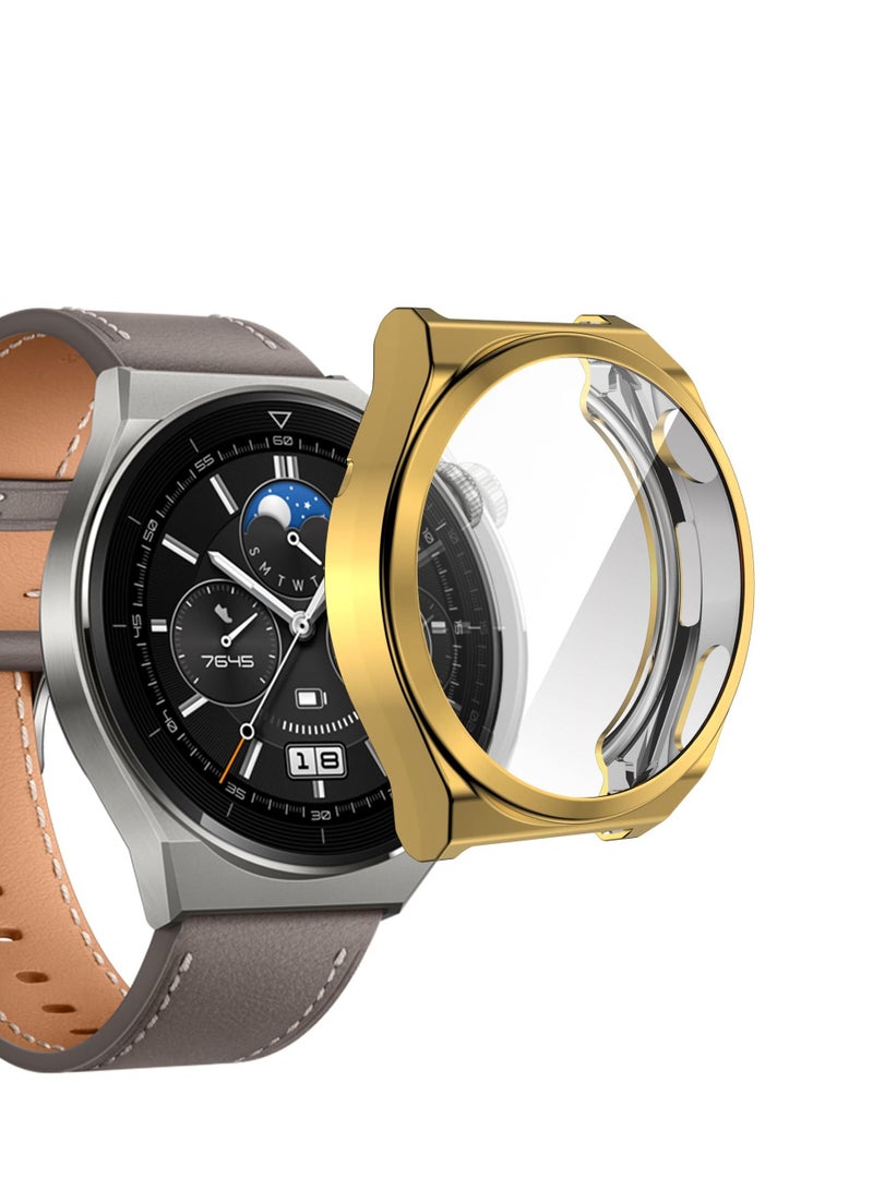 Case for Huawei Watch GT3 pro 46mm, 6Pcs Screen Protector Overall Protective Ultra-Thin TPU HD Clear Cover