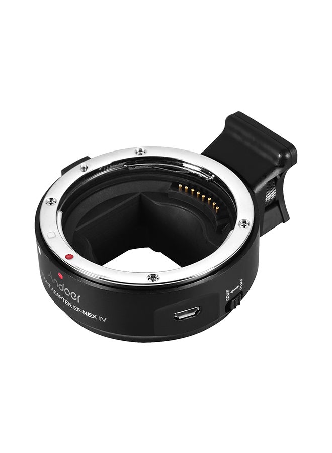 EF-NEX IV Ring High Speed Digital Auto Focus Lens Mount Adapter Black/Silver/White