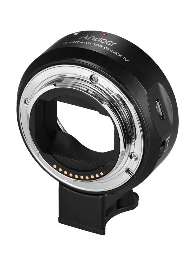 EF-NEX IV Ring High Speed Digital Auto Focus Lens Mount Adapter Black/Silver/White