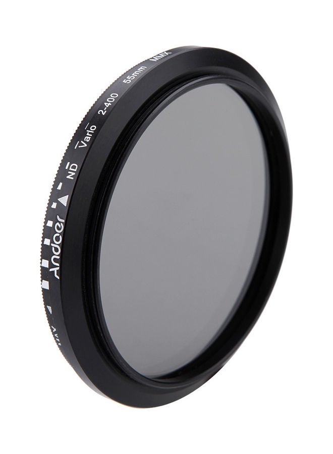 55mm ND Fader Neutral Density Adjustable ND2 To ND400 Variable Filter For Canon Nikon DSLR Camera Multicolour