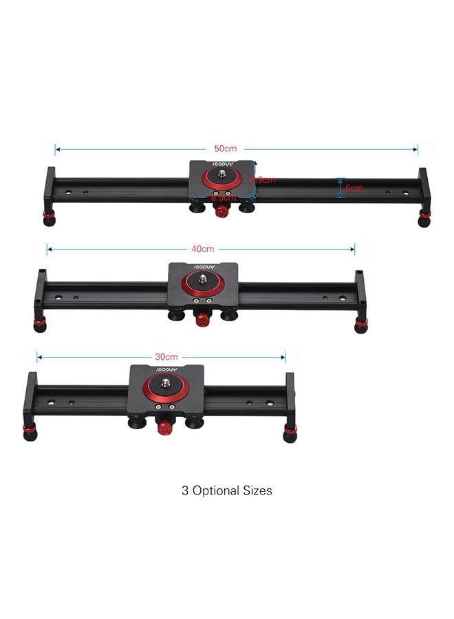 Aluminum Alloy Camera Track Slider Video Stabilizer Black