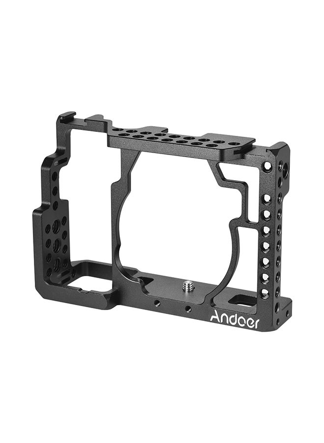 Camera Cage Video Making Stabilizer With Cold Shoe Mount For Sony A7/A7R/A7S Black